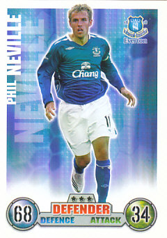 Phil Neville Everton 2007/08 Topps Match Attax #118